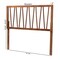 Baxton Studio Rahela Mid-Century Modern Ash Walnut Finished Wood Queen Size Headboard 238-12882-ZORO - alternate 5